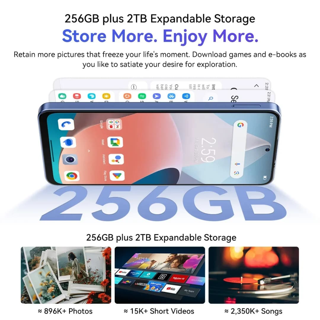 Blackview OSCAL TIGER 13 5G Phone 6.67” IPS Display 50MP Telephone Portable 24(8+16)GB+256GB 5000mAh Smartphone Android 14 NFC - 5