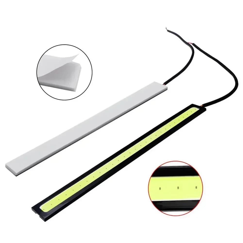 2x  Universal Car Light Bars 17cm Waterproof Led Cob Light Stripe For Car Racing Daytime Running Lamp NEW - 6