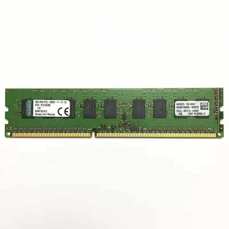 1/2/4PCS Kingston DDR3 DDR3L ECC RAM 4GB 8GB 1333MHz 1600MHz 1866MHz 240pin PC3-12800E ECC Unbuffered DIMM for Workstation - 3