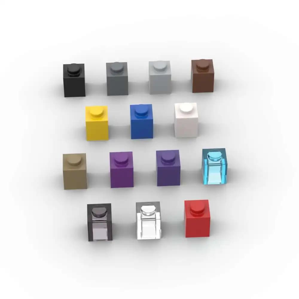 MOC 10 قطع 3005 1x1 طوب مكعبات بناء لوحة تقنية عالية تجميع ألعاب تعليمية جسيمات فكرة هدايا أعياد ميلاد الأطفال