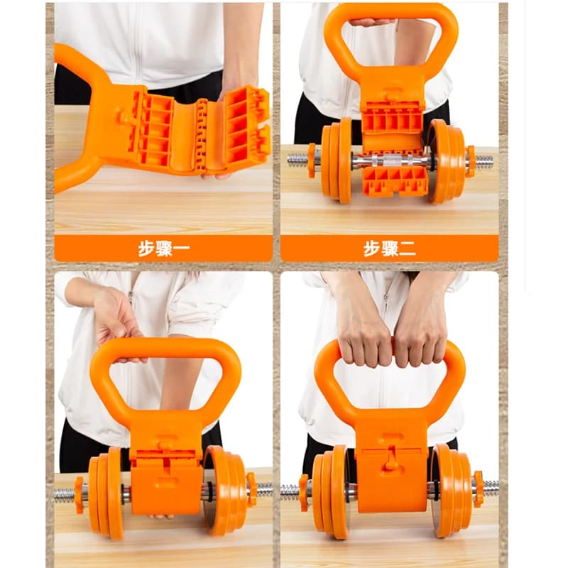 مقبض كيتل بيل للتدريب على القوة، ملحق لمعدات اللياقة البدنية، لا يشمل الدمبل - 6