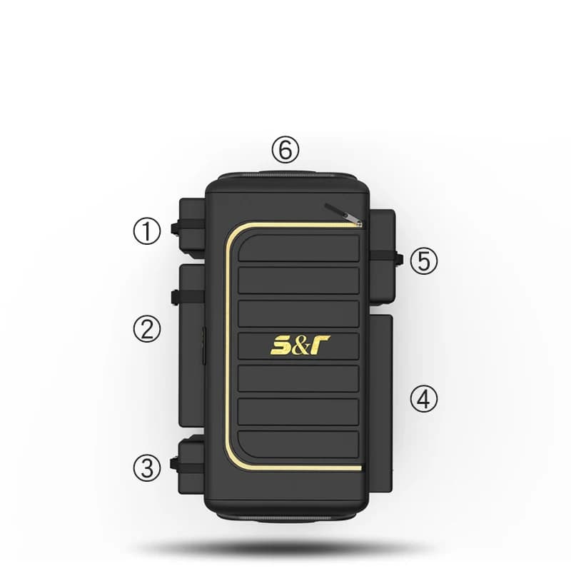 صندوق تخزين منظم صندوق سيارة من قماش أكسفورد، حقيبة منظم سيارة قابلة للطي، جيوب تخزين للسيارات السيدان والشاحنات الصغيرة، سعة 50/60/70 لتر - 6