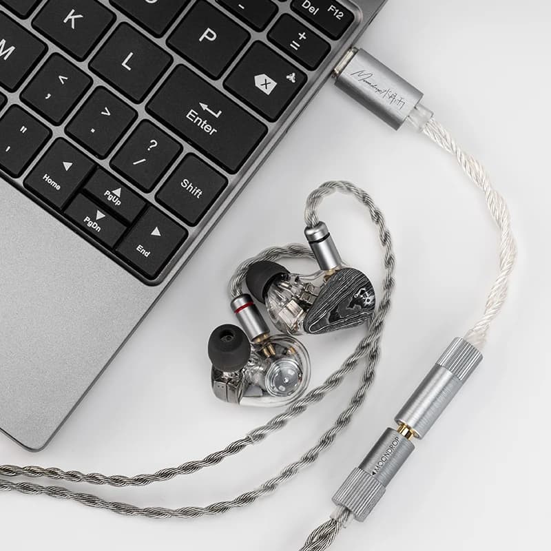 Pre-order MOONDROP ECHO-A High-Resolution 3.5mm Single-Ended Portable DAC/AMP USB-C Decoder Amplifier - 2