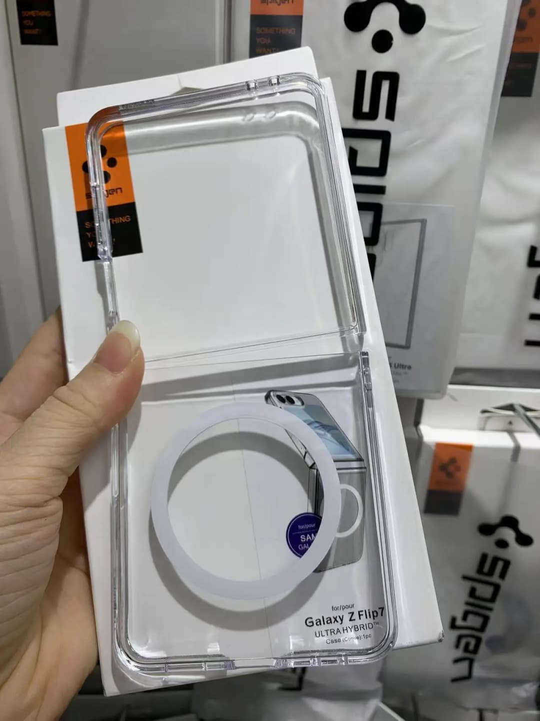 Spigen Ultra Hybrid PC Transparent Magnetic Case For Samsung Z Flip 8 7 6 5 For Magsafe Wireless Charging Flip Protective Cover