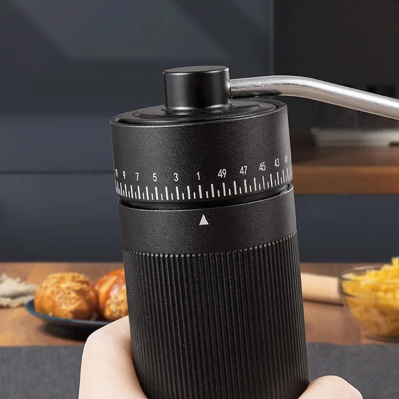 Upgrade Manual Coffee Grinder CNC Professional Stainless Steel Adjustable Manual Burr Coffee Bean Grinding 25g Capacity - 3