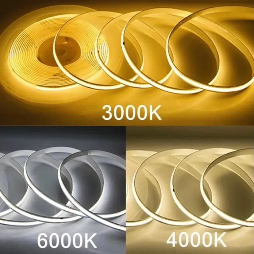 220V Flexible Tape Lights Dimmable COB LED Strip Light Smart IC No Need Driver High Bright 240LEDs/m Linear Lighting RA95 - 3