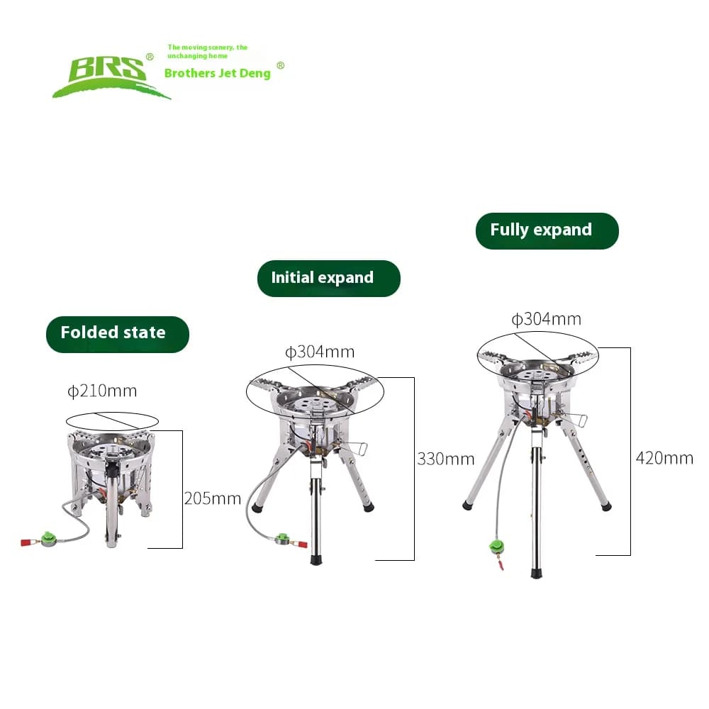 شعلات تخييم BRS-69 طاقة حرارية عالية موقد تخييم محمول شعلات غاز محمولة شعلات عالية الطاقة بولاين b16 برو - 5