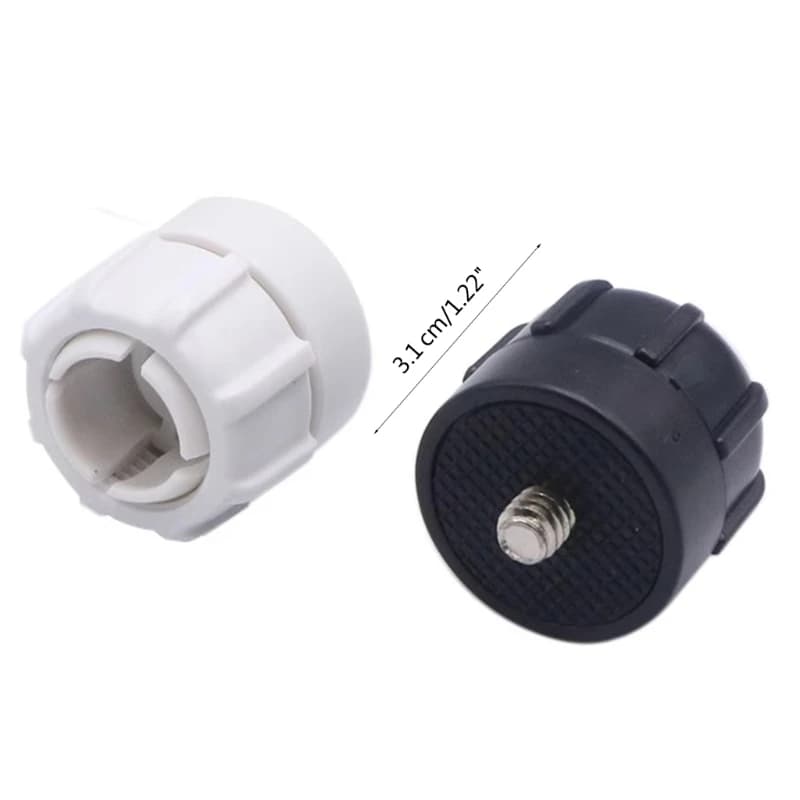 1/4 Screw to 17mm Ball Head Interface Plastic Joint Adapter for Phone Holder DV Camera Car Mounting Tripods Monitors GPS Bracket - 2