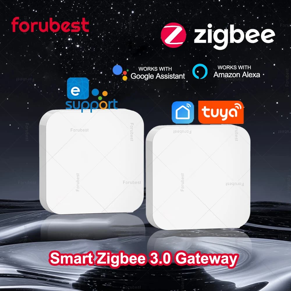 مركز بوابة Zigbee 3.0 جسر لاسلكي للمنزل الذكي جهاز أتمتة بتحكم عن بعد عبر تطبيق Tuya/Ewelink يعمل مع Alexa وGoogle Home