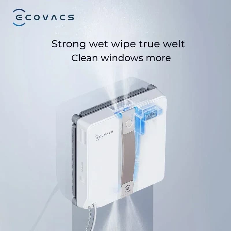 روبوت ECOVACS الذكي الأصلي لغسل النوافذ WINBOT AIR MINI، روبوت تنظيف النوافذ، مكنسة زجاج 8000Pa - 2