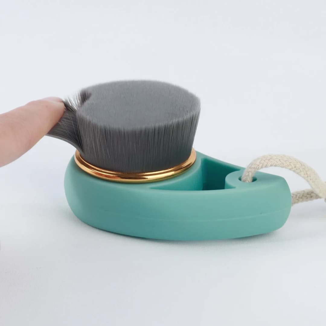 1 قطعة فرشاة تنظيف فحم الخيزران كوما الوجه غسل عميق فرش منظف للوجه التقشير فرك مدلك فرشاة للمكياج - 5