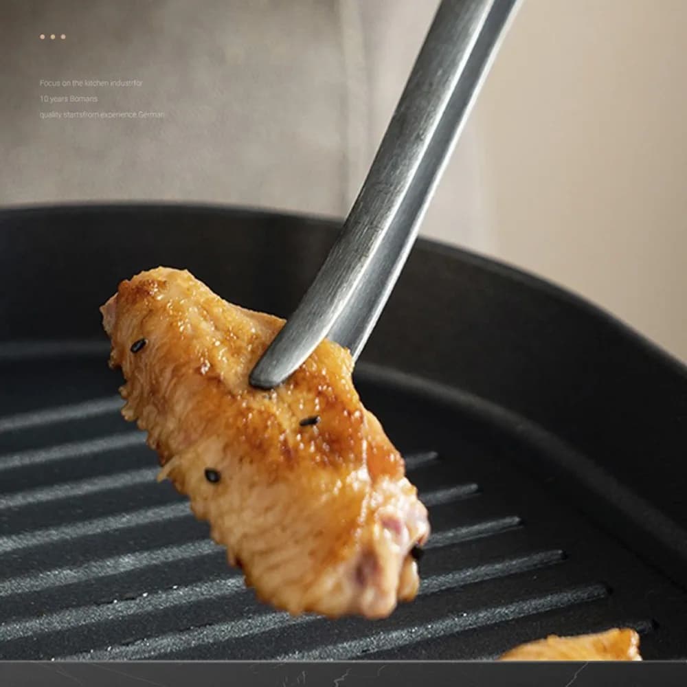 الفولاذ المقاوم للصدأ متعددة الوظائف القلي الأسماك كليب القلي ملعقة ستيك كليب خمر شواء كليب لوازم التخييم في الهواء الطلق - 6