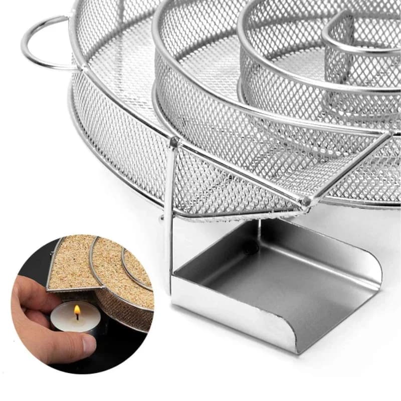 مولد الدخان البارد الساخن للشواء أو المدخن الخشب الغبار الساخن والبارد التدخين سمك السلمون حرق اللحوم الطبخ أدوات الشواء غير القابل للصدأ - 3