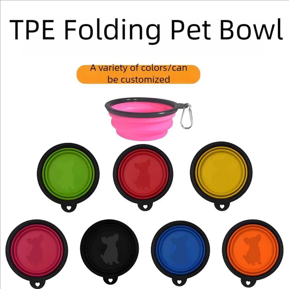 350 650 1000Ml Collapsible Dog Bowl Silicone Pet Feeder Portable Outdoor Travel Puppy Food Water Dish Safe For Small Medium Dogs - 4