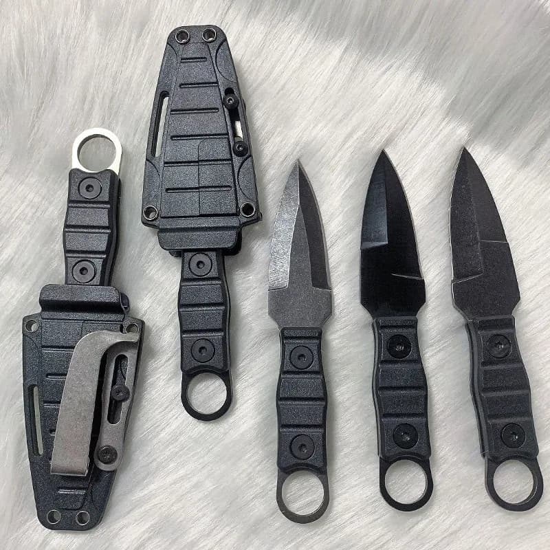 Professional Outdoor Survival Knife, EDC Fixed Blade with Sheath - High Hardness D2 Steel for Camping, Hunting & Self-Defense