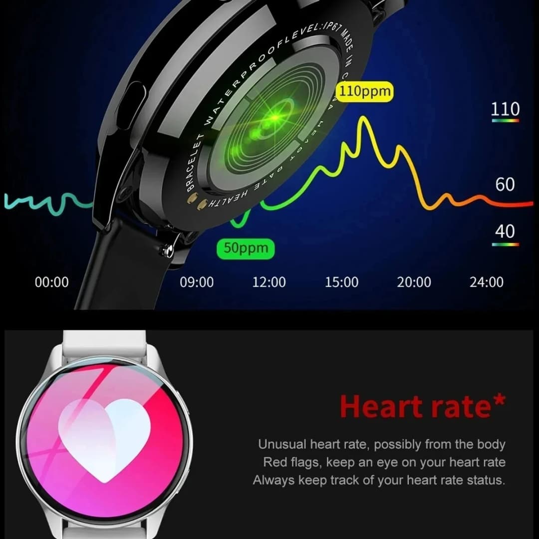 LIGE New Smart Watch 2025 Wireless Charging Smartwatch Bluetooth Calls Watches Men Women Fitness Bracelet Custom Watch Face +Box - 4
