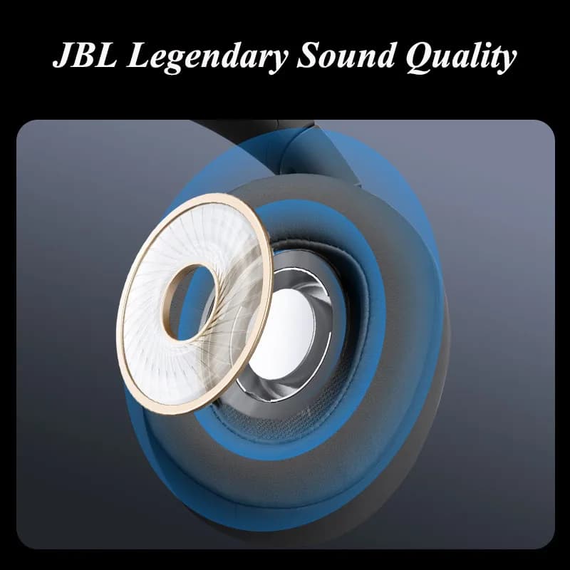 سماعات رأس لاسلكية فوق الأذن JBL TUNE 720BT مرخصة رسميًا، بلوتوث، سماعات رأس للألعاب والمكالمات مع ميكروفون وتصميم قابل للطي - 6