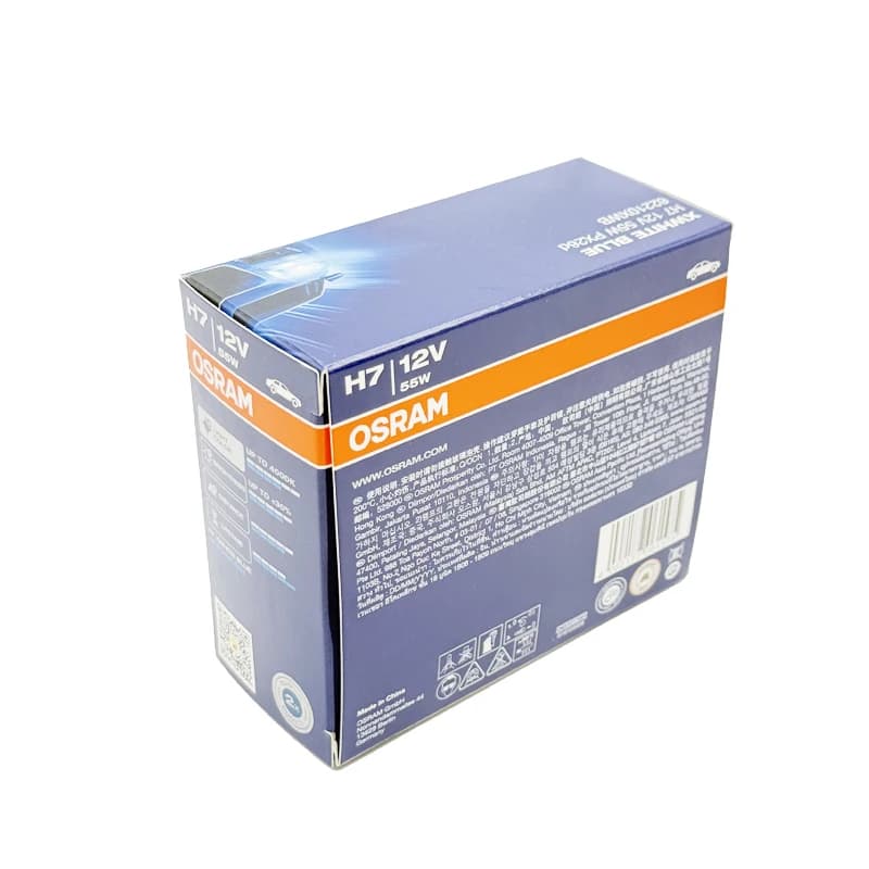 مصابيح هالوجين للسيارة OSRAM H1 H4 H7 H11 HB3 HB4، إضاءة أمامية Hi/Lo Beam، H4 12V 60/55W، H7 12V 55W، 4000K إضاءة بيضاء دافئة (قطعتين) - 6