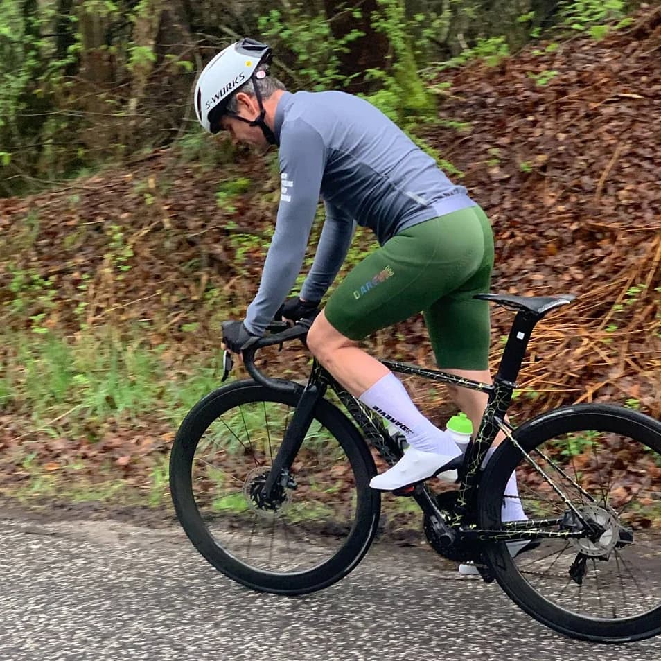 ملابس ركوب الدراجات الشتوية من DAREVIE، جيرسي صوفي حراري للرجال بأكمام طويلة، دافئ وناعم ومُهوى - 6