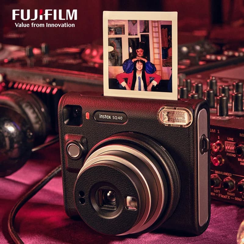 أفلام مربعة اختيارية أصلية من Fujifilm Instax، 20 أو 40 ورقة، متوافقة مع كاميرا SQUARE SQ40، أفلام مربعة بحواف بيضاء