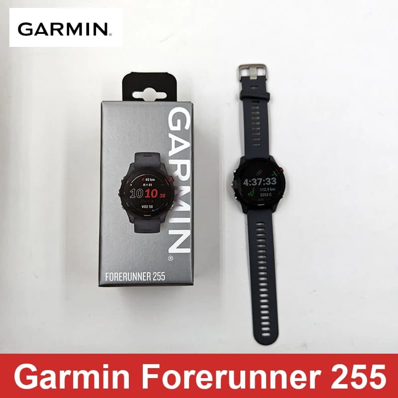 Garmin Forerunner 255 Sports Smartwatch 46mm 1.3'' Color Screen 14 Days Battery Life 4GB RAM NFC Bluetooth Wifi 5ATM Waterproof