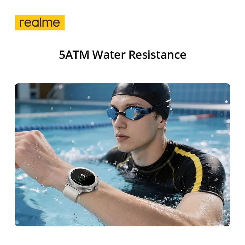 realme Watch S5 Smart Watch 1.43" AMOLED Display 5ATM Water Resistance 20-Day Battery Life 110 Sports Modes - 3