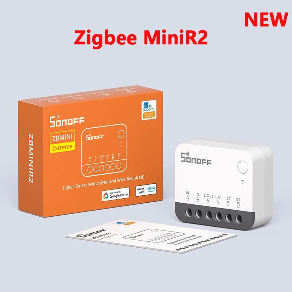 SONOFF Zbminir2 Extreme Zigbee Smart Switch Smart Home DIY Switch Module ZBMini External Switch Control Via eWelink APP Alexa - 6