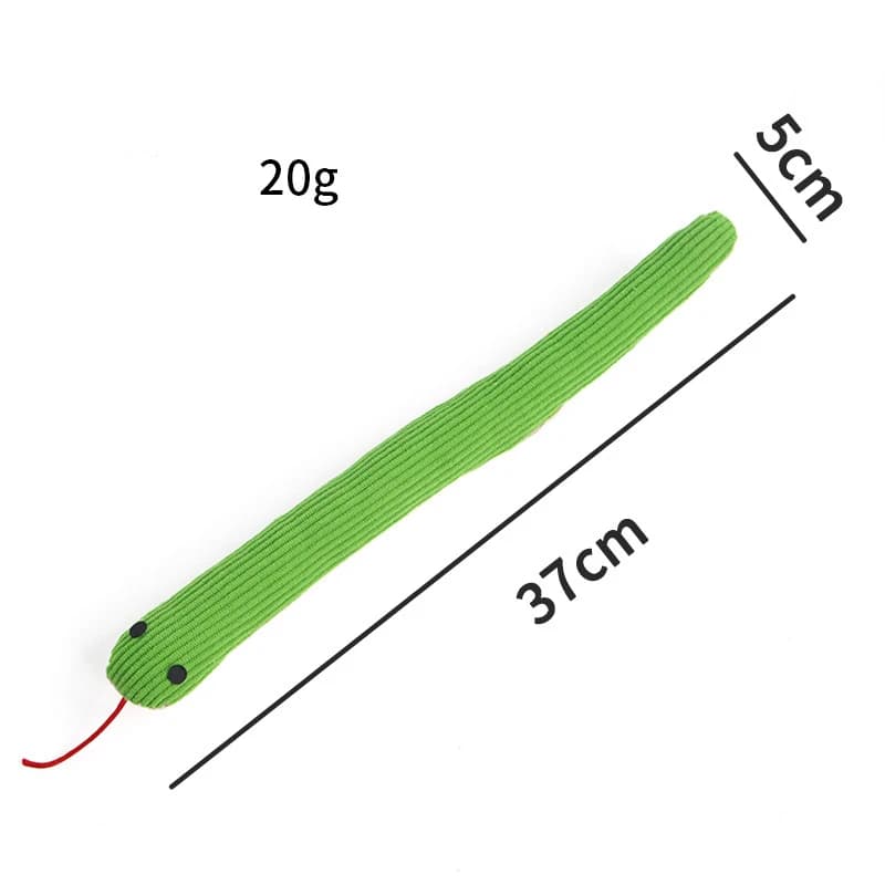 Dog Toy Snake Interactive Crinkle Sound Toy Kitten  Kick Toy Interactive Pet Toy for Indoor Cats 16.5 Inches Pet Supplies - 6
