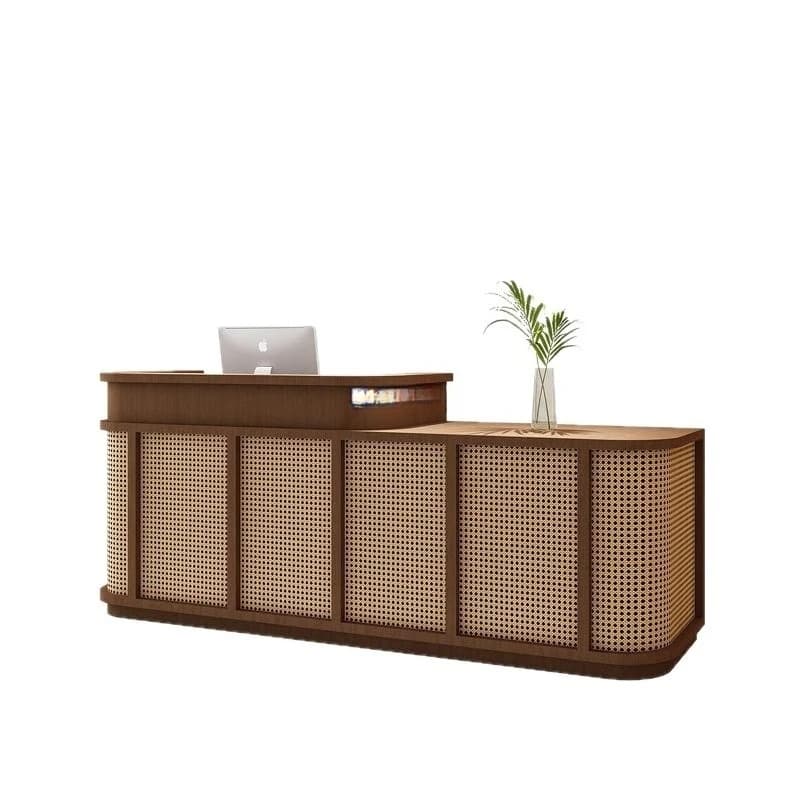 طاولة استقبال فيفور حديثة لمقهى، منصة أثاث لوح صناعي MHJDT - 6