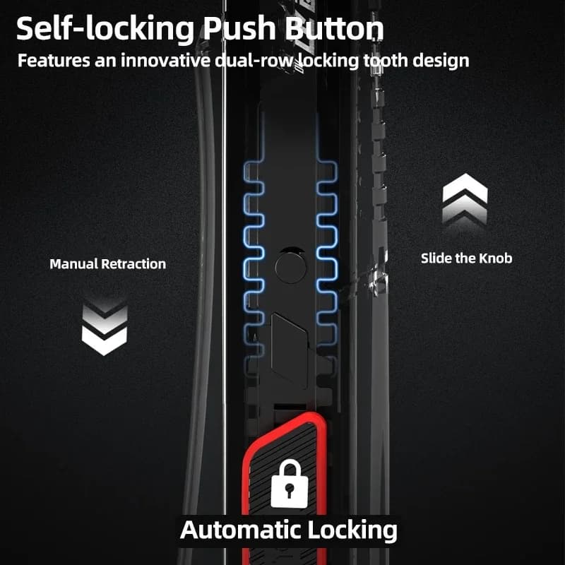 سكين منفعة ديلي قابل للسحب، سكين صندوق مدمج للكرتون والكرتون والصناديق، مع قطعة واحدة 18 ملم أوسع - 4