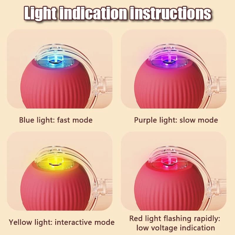 1PC Smart Cat Toys Automatic Rolling Ball Fake Tail Rechargeable Electric Pet Interactive toy Cat Training Imitate Mouse Tail - 5