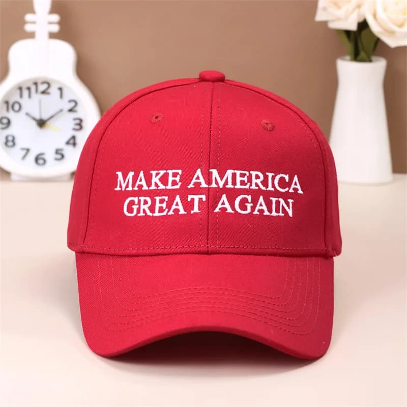 A Men’s Embroidered  Cotton Adjustable Simple And Casual Baseball Hat - 4