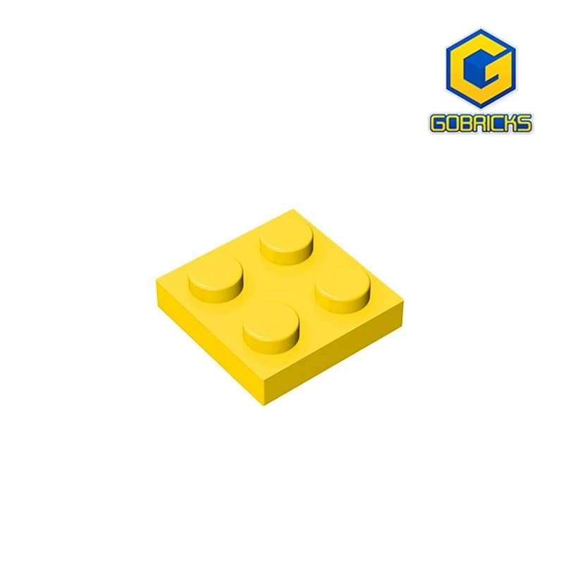 Gobricks 10 قطع MOC طوب تجميع جسيمات لوحة 2 x 2 متوافقة مع 3022 أجزاء تعليمية دي اي واي لعبة إبداع للأطفال
