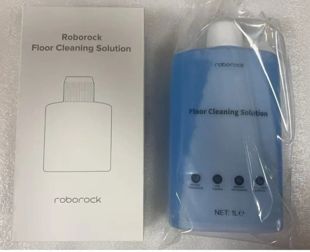 محلول تنظيف الأرضيات الأصلي من Roborock متوافق مع مكانس الروبوت مع مسح وتنظيف جاف ورطب، 1 لتر