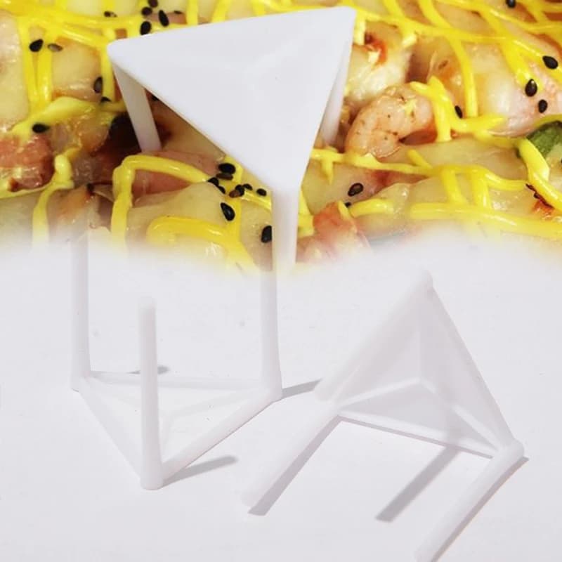 تثبيت حوامل توفير البيتزا ، حامل البيتزا ، جراب التعبئة ، حامل بلاستيكي ، عرض ثلاثي - 5