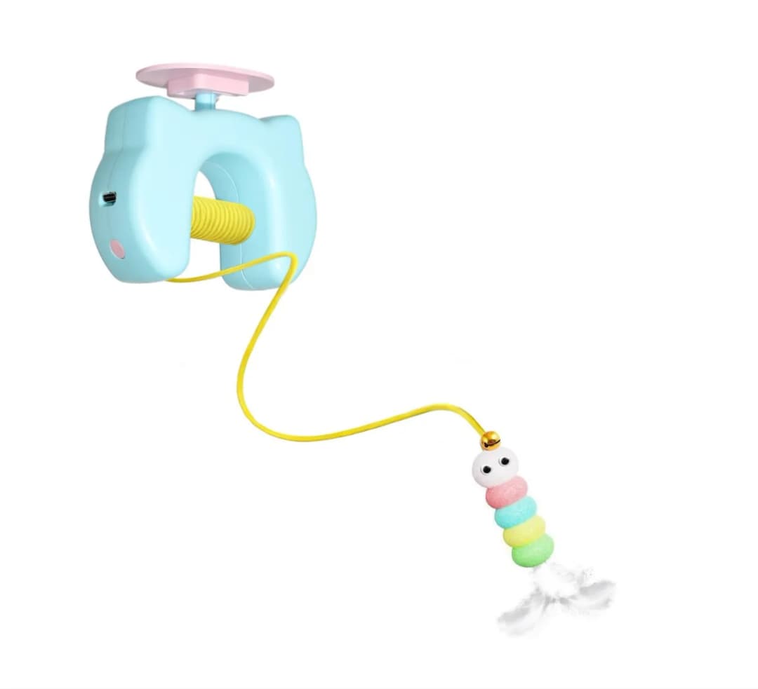 ألعاب قطط أكواب شفط عصي مداعبة القطط عصي مداعبة للقطط الكسولة أشخاص كسولون ألعاب ريش مع أجراس - 5