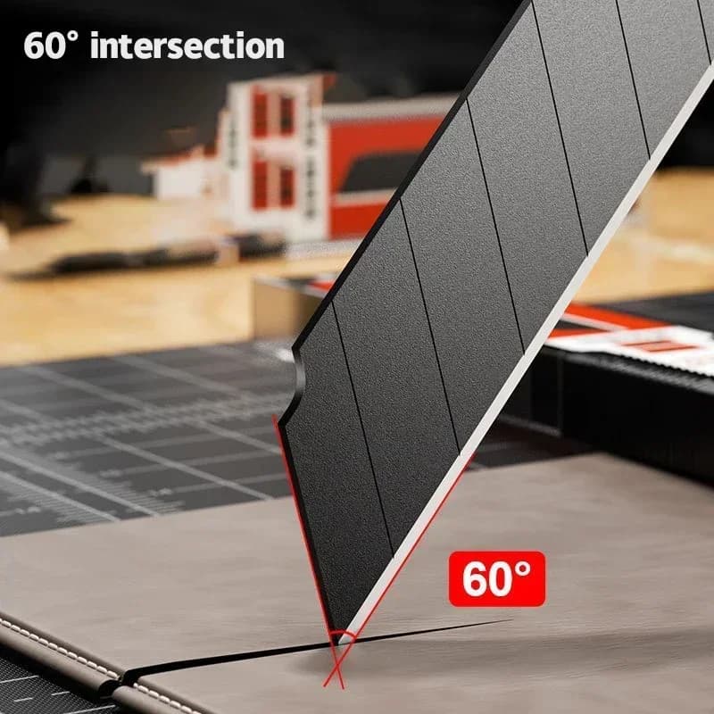 10/20/30/50/100pcs Carbon Steel Replace Utility Knife Blade Thick Black DIY Tool Carving Blades For Student Office Stationery - 5