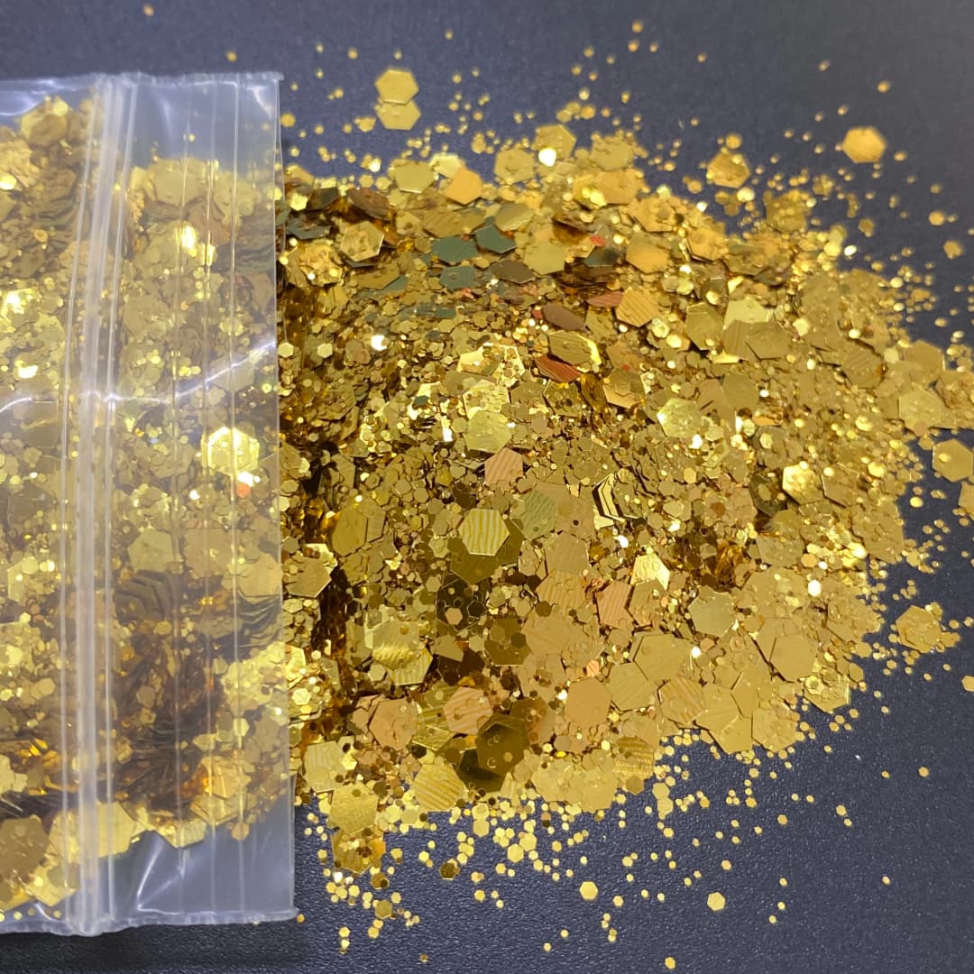 10 جرام/الحقيبة لامع مسمار الفن بريق الترتر البوليستر لامع مزيج مكتنزة بريق للأظافر الحرف الراتنج - 4