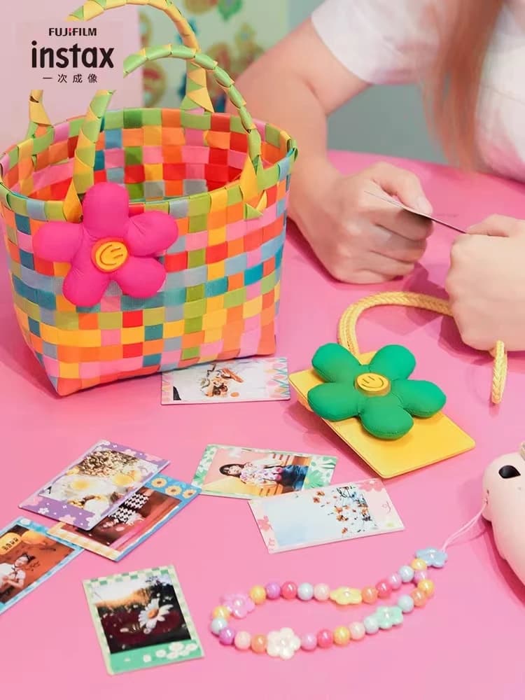 10-100Sheets Fujifilm Instax Mini 12 Films 3 Inch Flower Color Palette Film Instant Camera Mini Evo 7+ 40 SE Link 3 Instax Film - 3