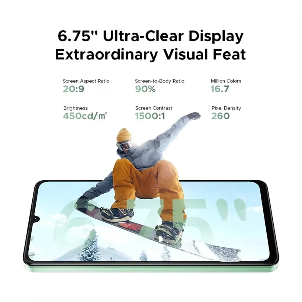 DOOGEE Note 59 Pro Smartphone 5G 6.75" HD+ Telephon Portable 32GB(8+24) RAM+256GB ROM 6250mAh 16MP Android 15 NFC Mobile Phone - 5