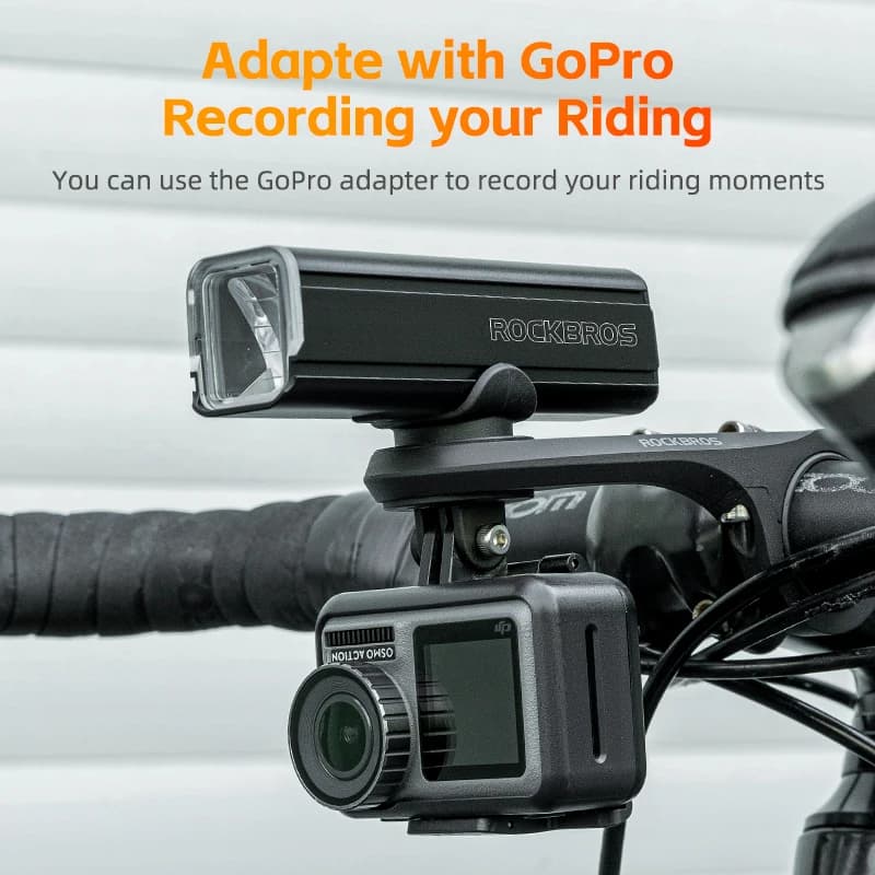 ROCKBROS GPS Bike Computer Mount Holder Nylon Bike Light Holder Bicycle Handlebar Bracket For BracketGarmin/Wahoo/Bryton/Camera - 4