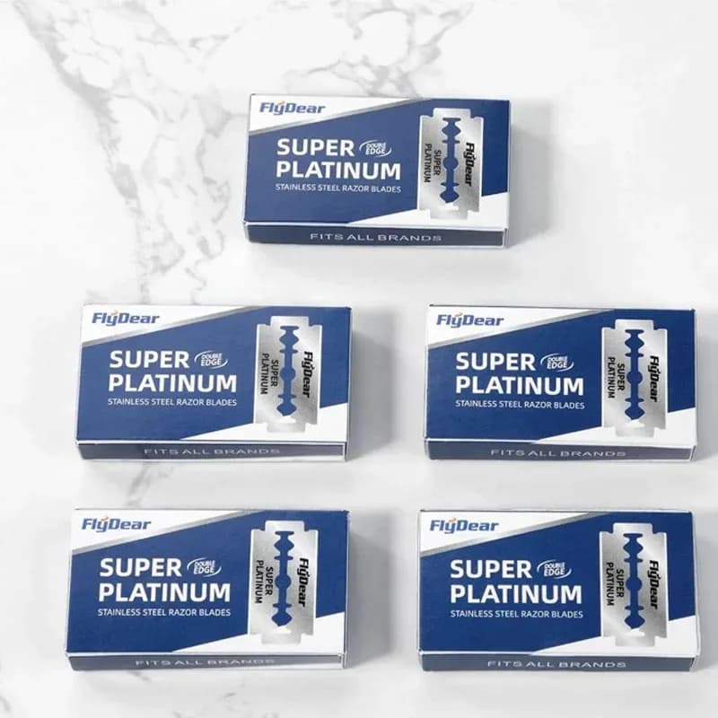 10/30/50/60/80Pcs Razor Stainless Steel Double-Blade Razor Razor Razor Old Fashioned Razor Manual Shaving For Men - 5