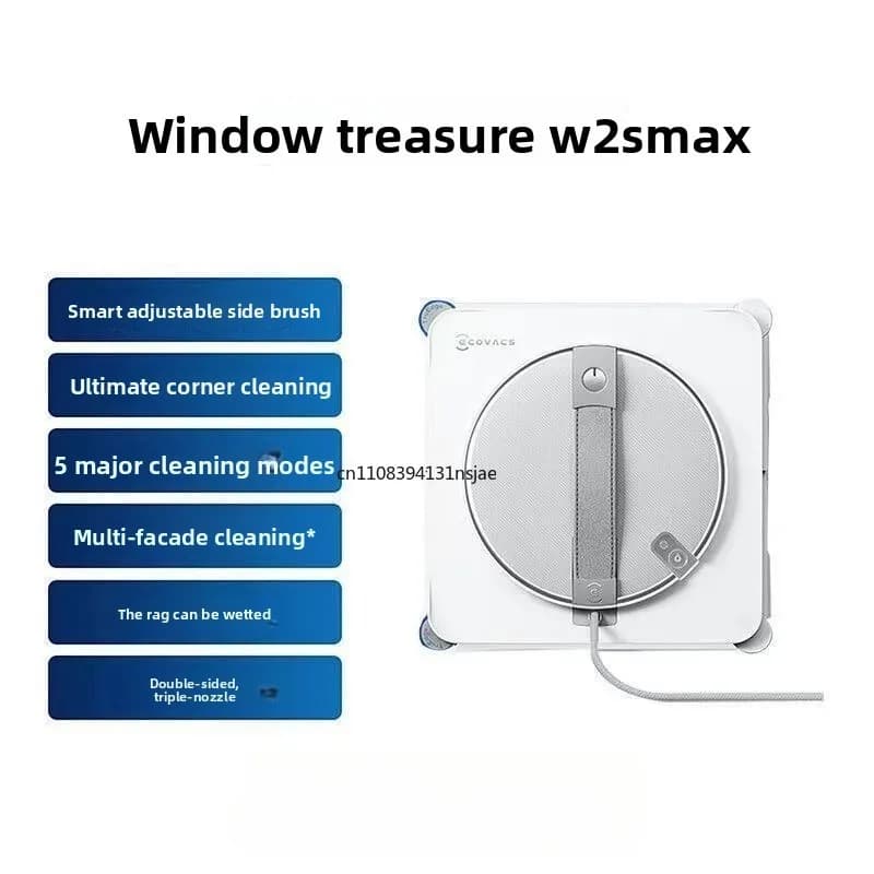 2026 روبوت ECOVACS WINBOT W2S Max الجديد الإصدار المستقل لتنظيف النوافذ، شفط 8000 بسكال، رش تلقائي، تنظيف الحواف - 2