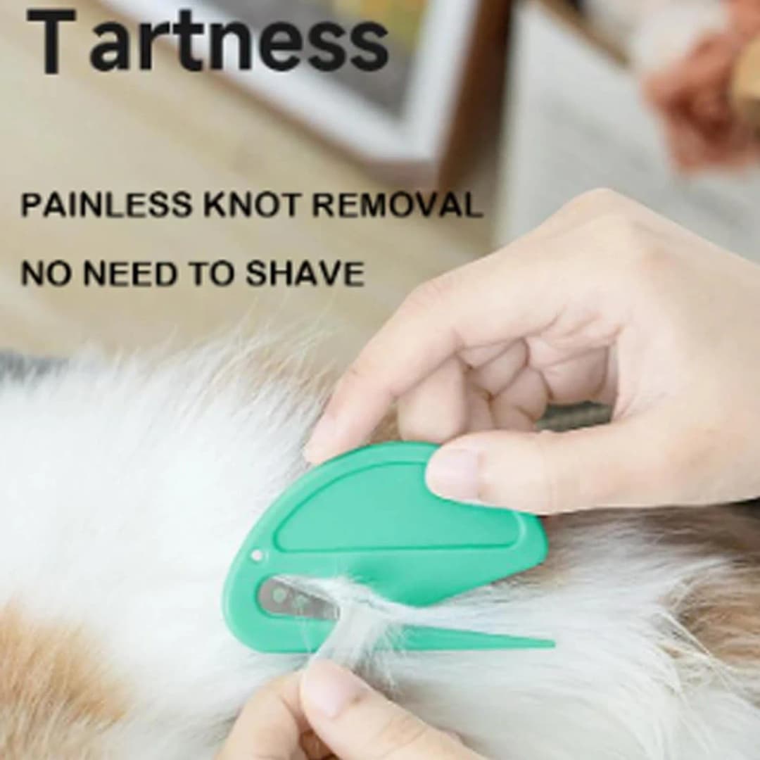 5pcs Pet Knot Cutter, Colorful Perfect De-tangling Tool For Cats, Small And Sharp Grooming Knot Remover - 2