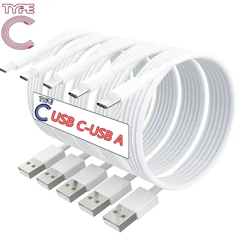 كابل شحن سريع 2.4A 1M TPE Type C USB A كابل بيانات شاحن لسامسونج شاومي هواوي الهاتف المحمول الهاتف الذكي USB-C سلك سريع
