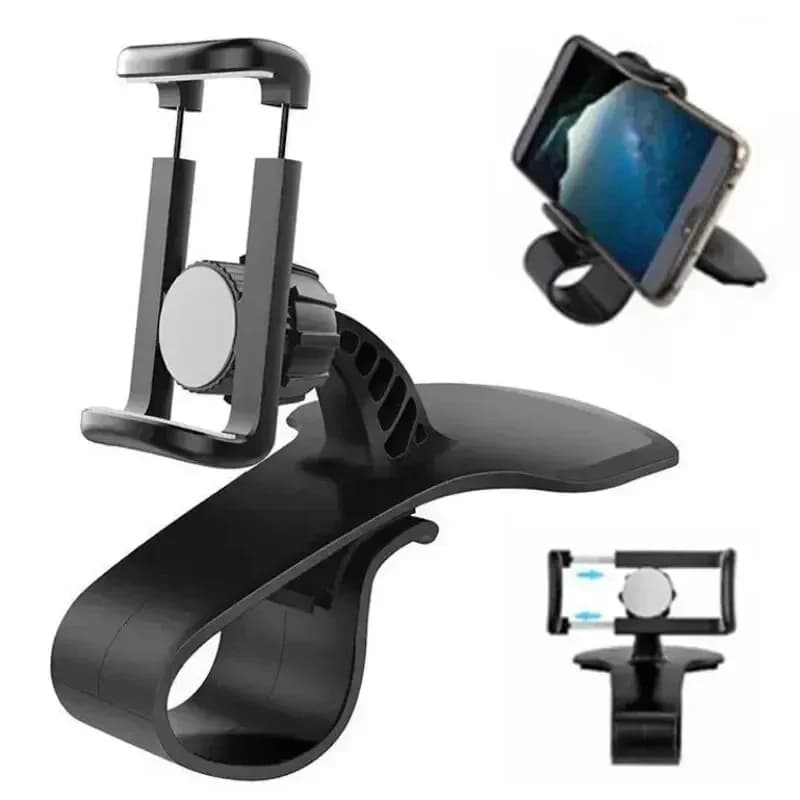 Car Phone Holder Stand Universal Dashboard Car Clip Mount GPS Bracket Car Mobile Phone Support in Car For iPhone Xiaomi Samsung - 3