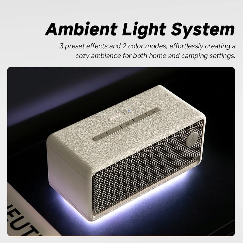 سماعة بلوتوث محمولة إديفيير ES60، سماعة صغيرة لاسلكية بقوة 36 واط RMS، مقاومة للماء IP66، بطارية طويلة الأمد للاستخدام الخارجي - 3