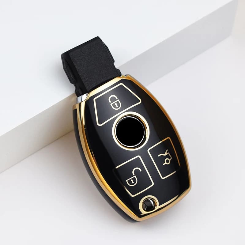 Car Key Case Cover Key Bag Accessories For Mercedes Benz A B C S Class AMG GLA CLA GLC W176 W221 W204 W205 Shell Fob Keychain - 6