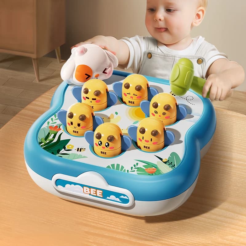 طفل الخلد المطرقة اجتز لعبة أطفال لطيف الحيوان اليد قرع الصوت التعليمية الحسية تطوير لعب للأطفال 3 سنوات الهدايا - 5