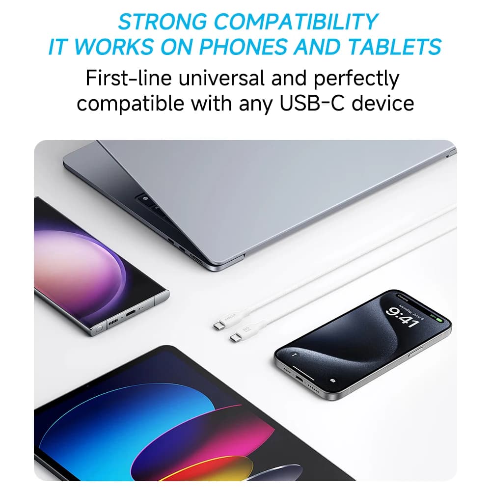 Anker 240W USB-C to USB-C Cable Bio-based Nylon Braided Data Cable Environmentally For iPhone 15 iPad Pro MacBooks Android - 6